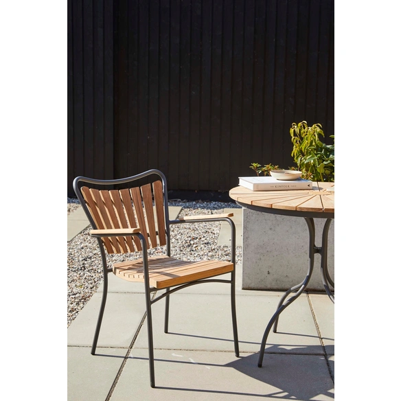 Balkonset »Ellen«, Tisch: H: 73cm, Ø 80cm; Stühle: B 59xH 72xT 57cm