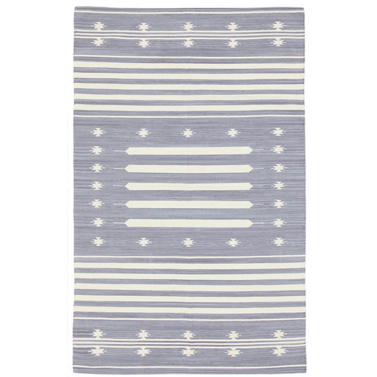 PATIO - Tapis de salon en coton gris 60x120 cm