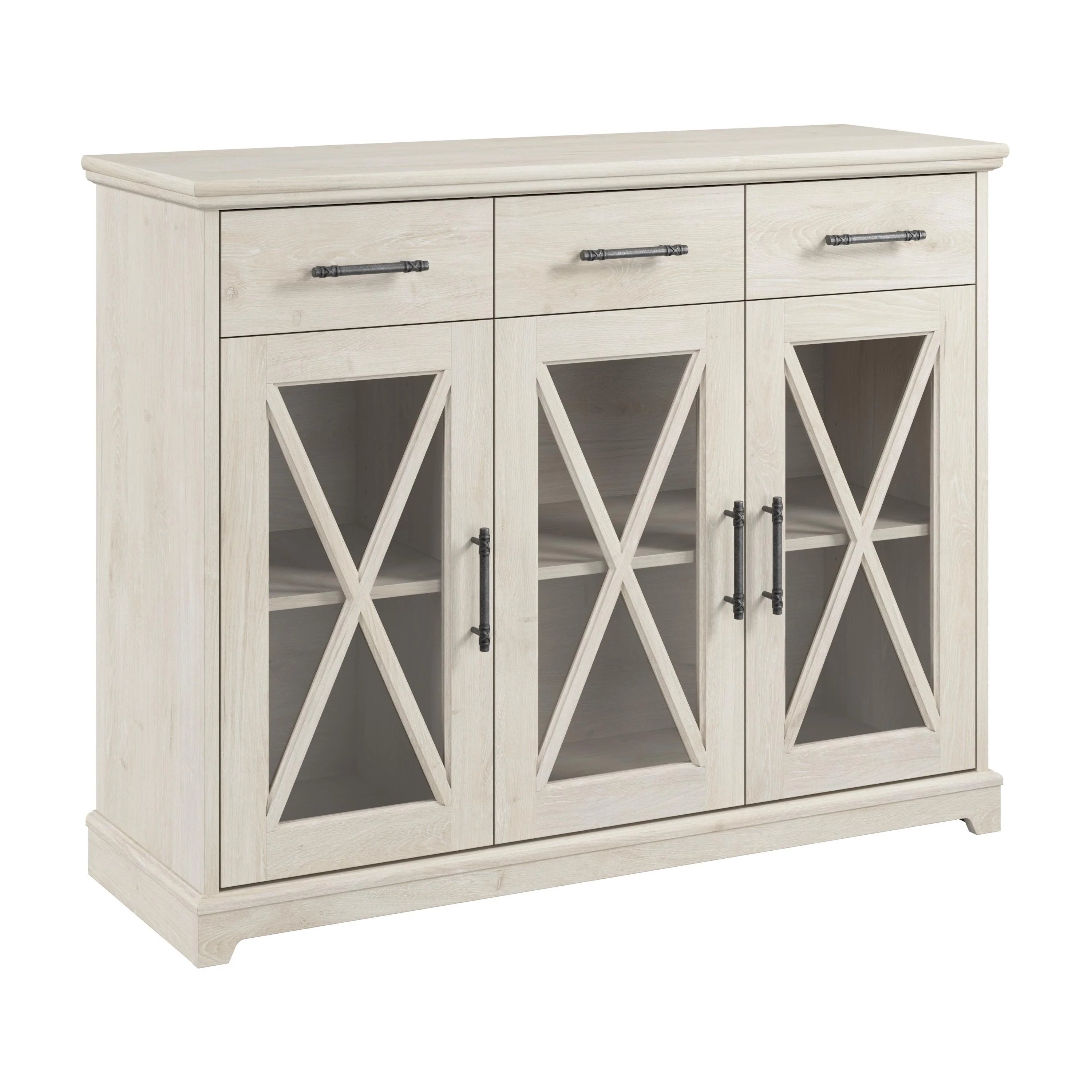 Lennox 46W Sideboard Buffet Cabinet with Drawers by Bush Furniture