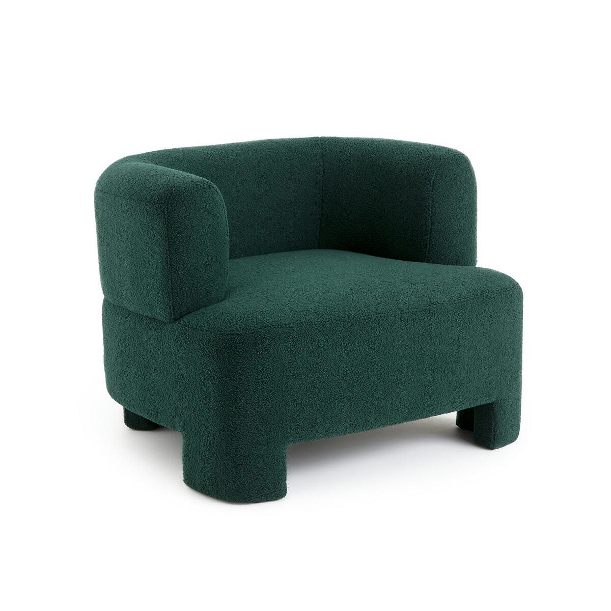 Fauteuil grand modèle tissu bouclette, Darrel