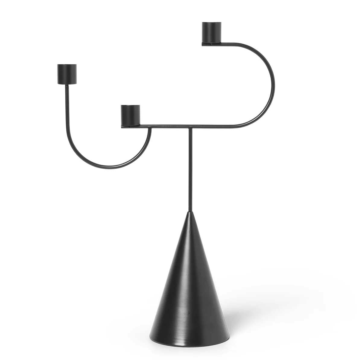 Ferm Living - Avant Kerzenständer, schwarz
