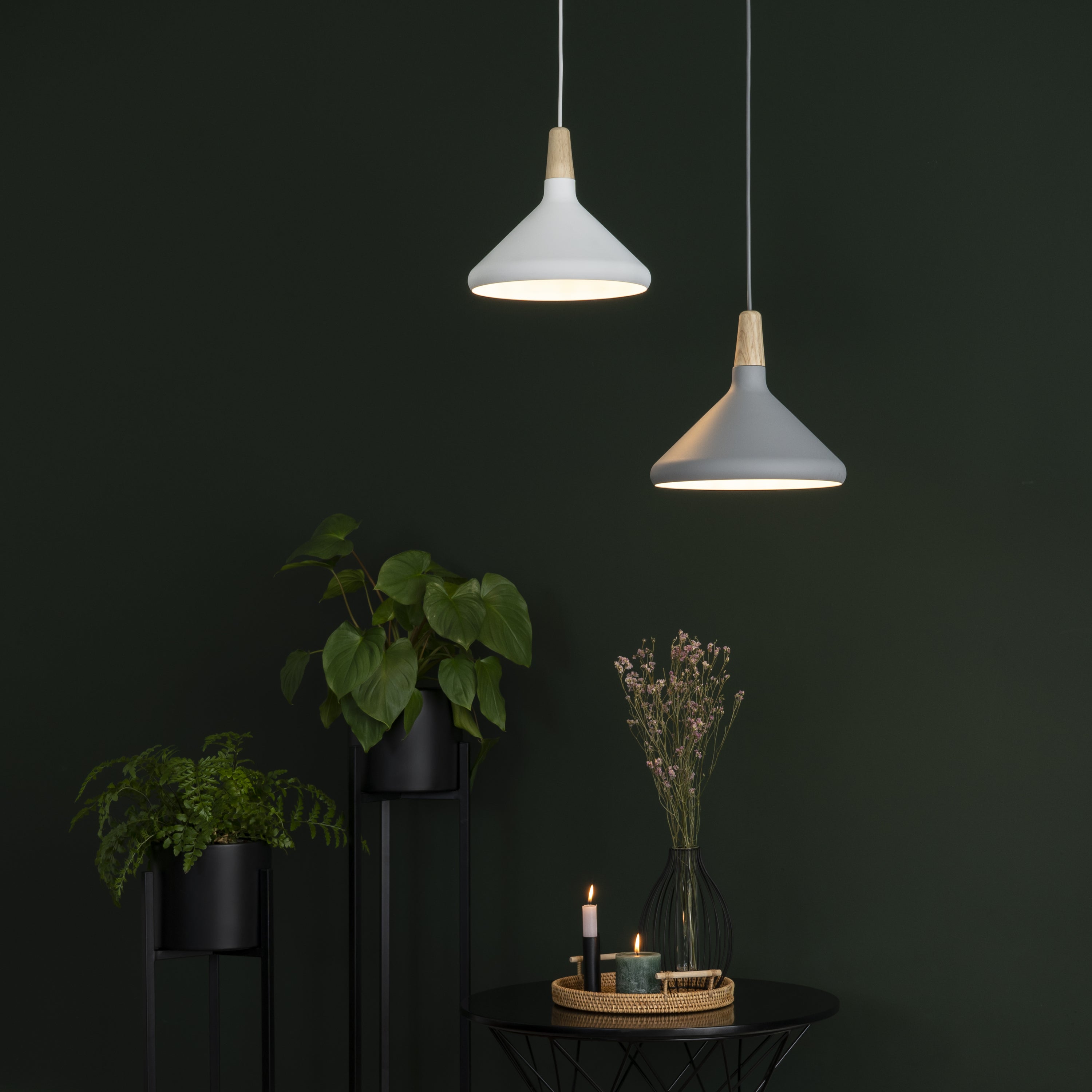 QUVIO Hanglamp rond wit - QUV5133L-WHITE