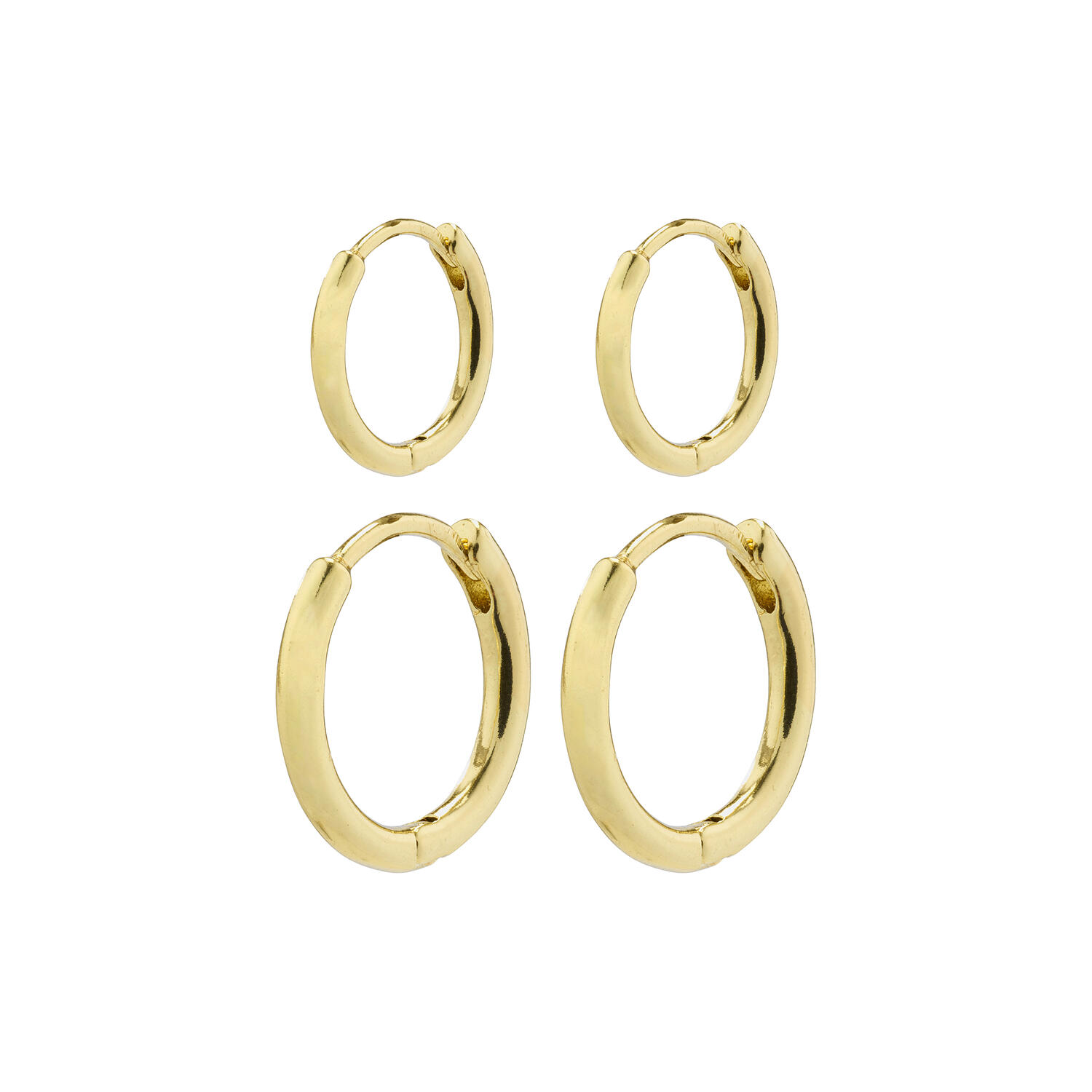 ARIELLA Hoops 2-i-1 s&aelig;t, gold plated