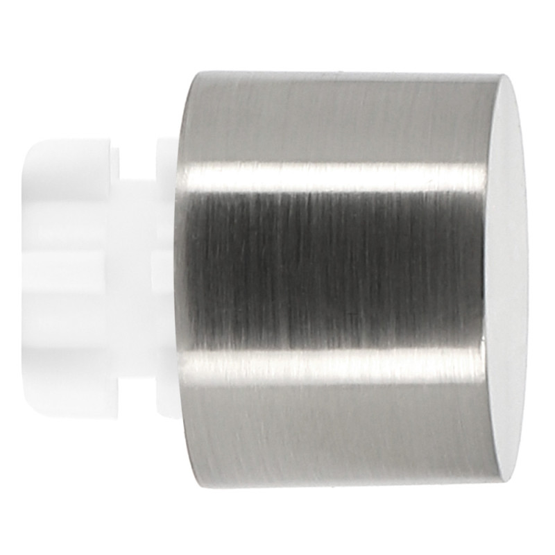 Embout de fermeture pour tringle en métal Horizon Easy Fix Bouchon chrome Ø 20 mm 2 pièces MOBOIS