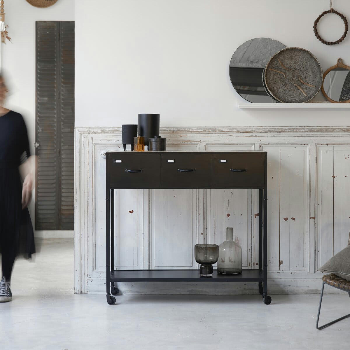 INDUSTRIEL - Console en métal