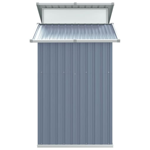 NNEVL Garden Shed Grey 270x130x208.5 cm Galvanised Steel
