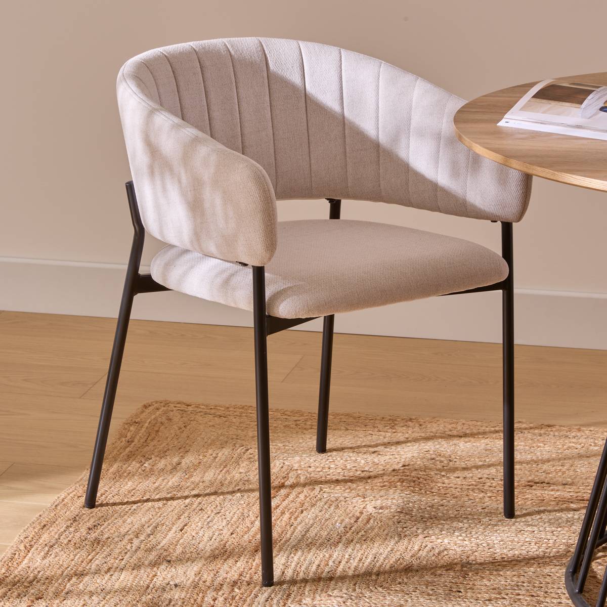 Set of 2 "Solea" Armchairs Beige