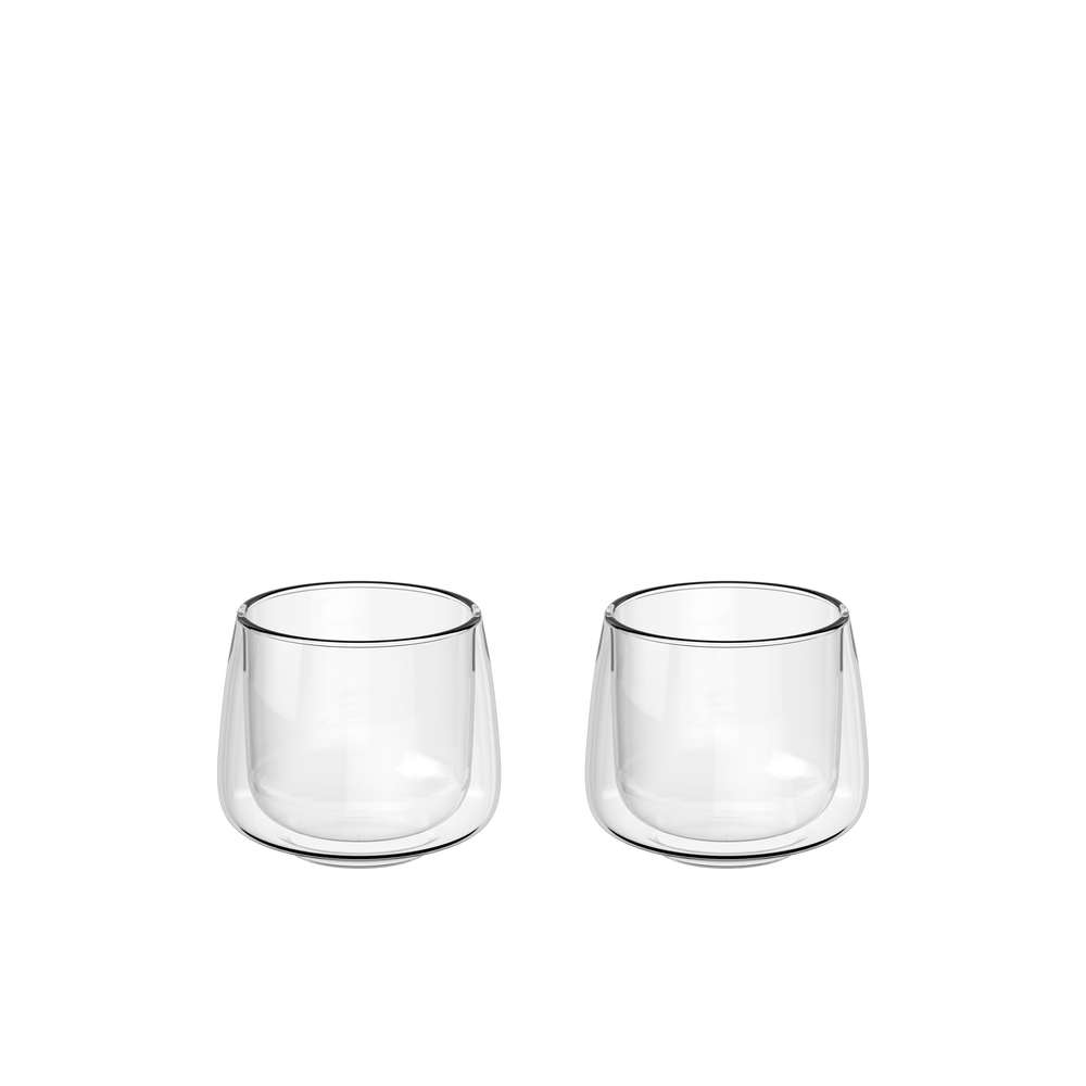 Artesano Glass coffee mug - Clear, 6.1 oz, borosilicate glass