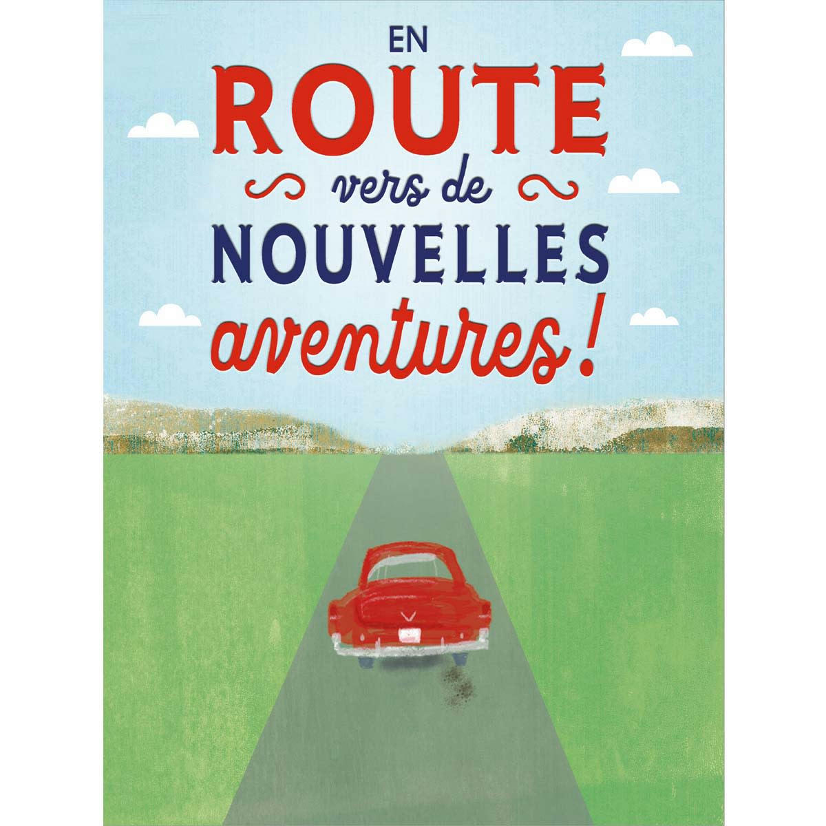 - Carte Départ En Route Vers De Nouvelles Aventures