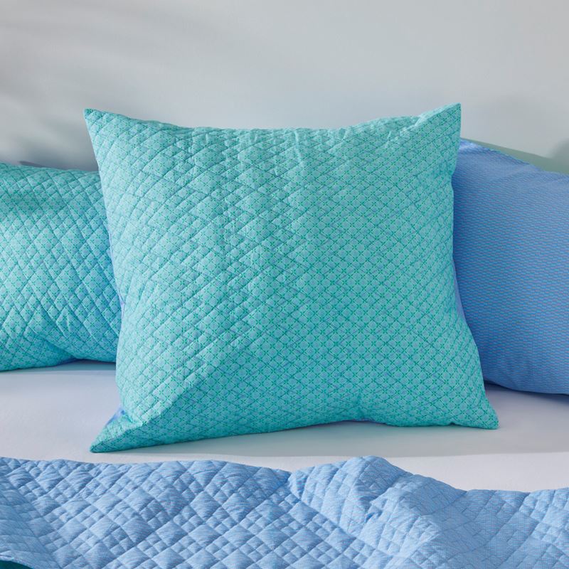 Panama Green Quilted Pillowcases