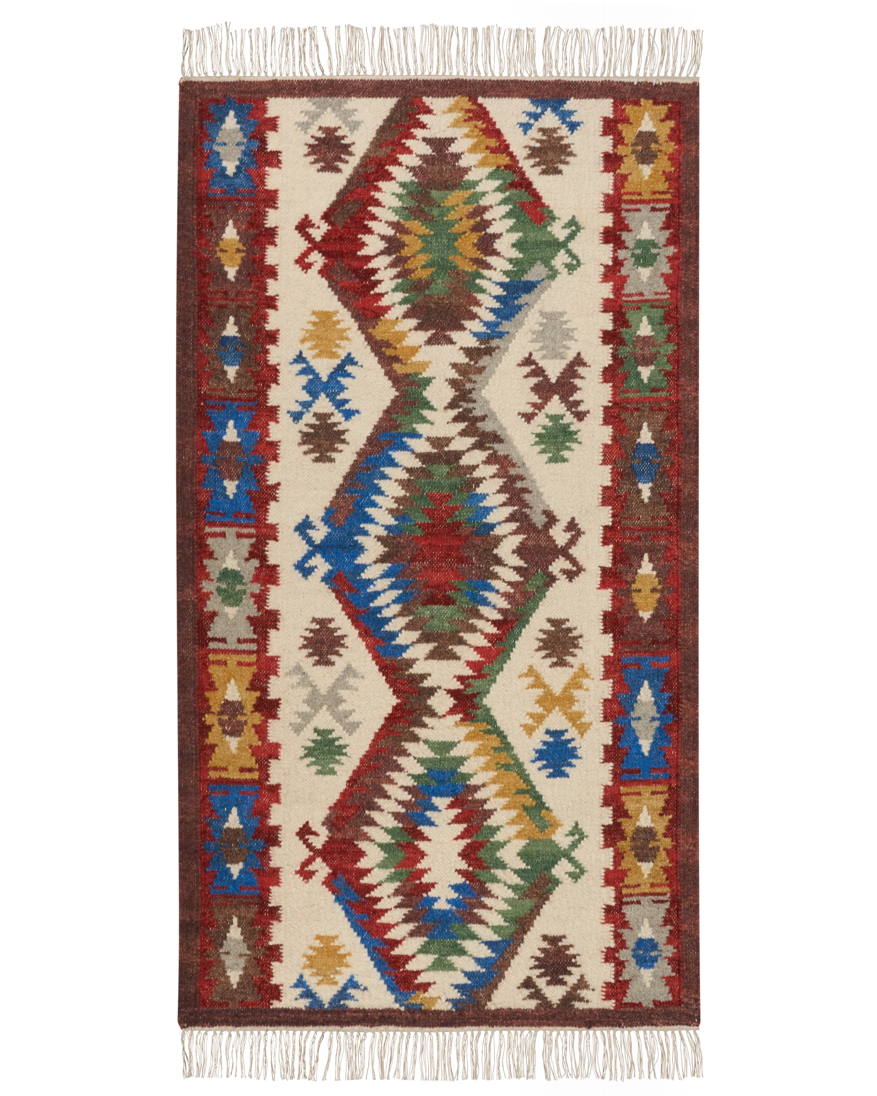 Rug AREVIK Multicolour 80 x 150 cm Wool Kilim