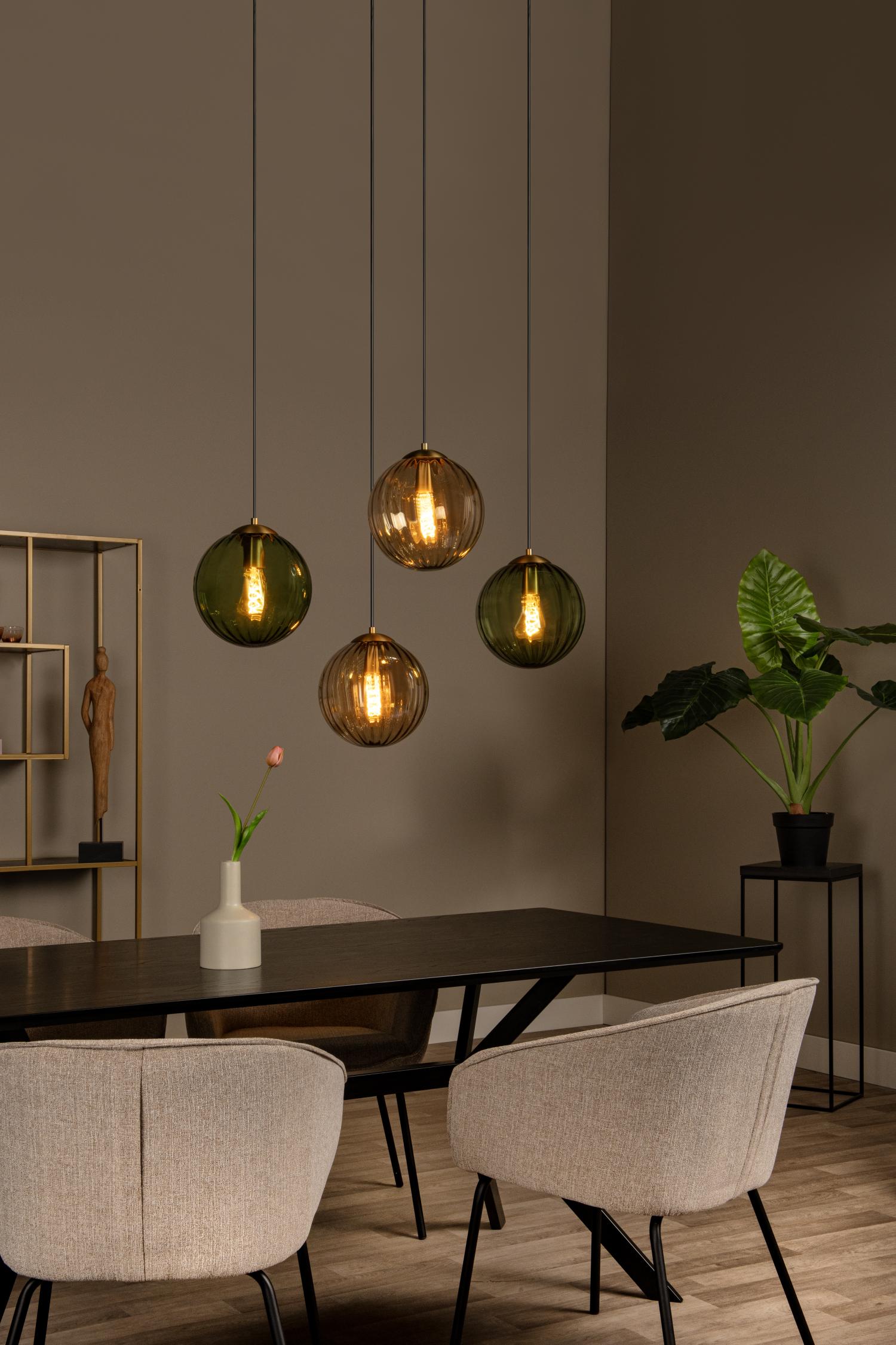 Lucide hanglamp MONSARAZ - 4xE27 - Groen