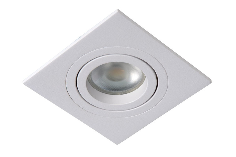 Oprawa wpuszczana oczko kwadratowa biała 9cm TUBE 1xGU10x50W IP20 Lucide