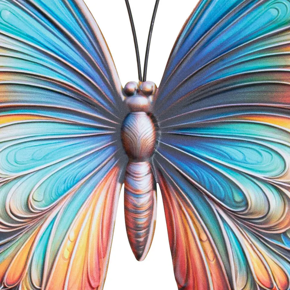 Anna's Collection Tuindecoratie vlinder - 29 x 32 cm - metaal