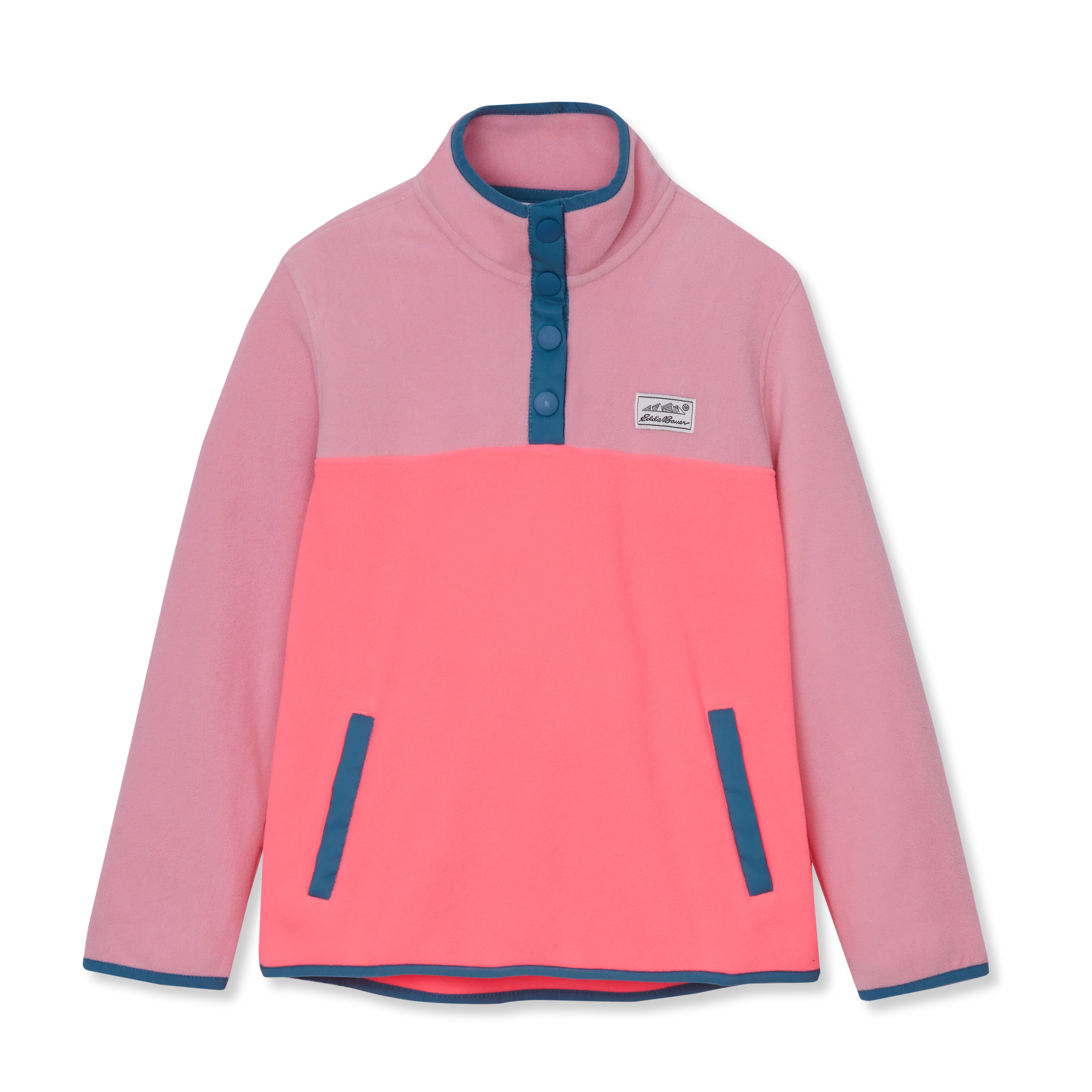 Girls' Polarfleece Quarter-Snap Pullover