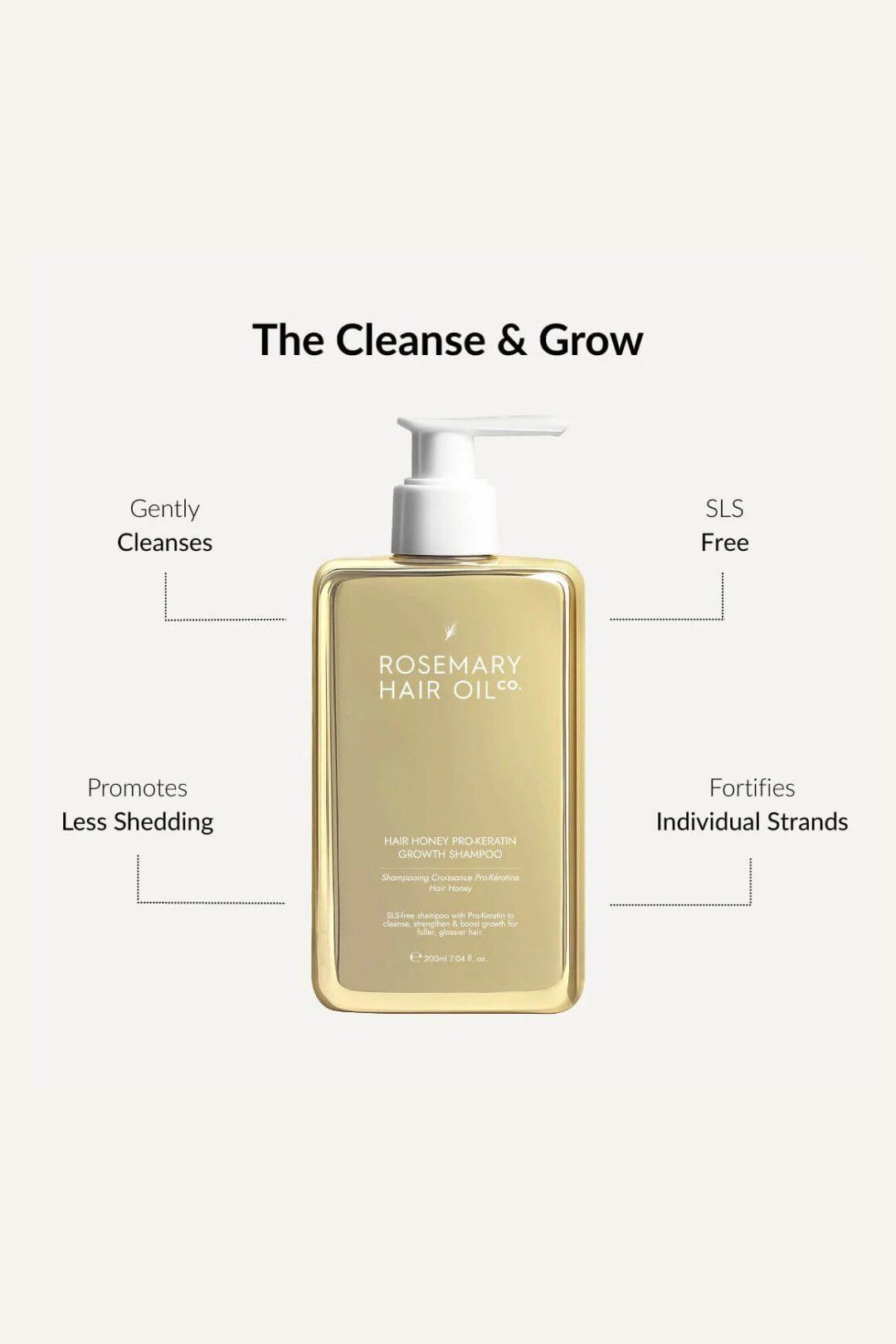 Rosemary Hair Oil Co Hair Honey Pro-Keratin Growth Conditioner 200ml
