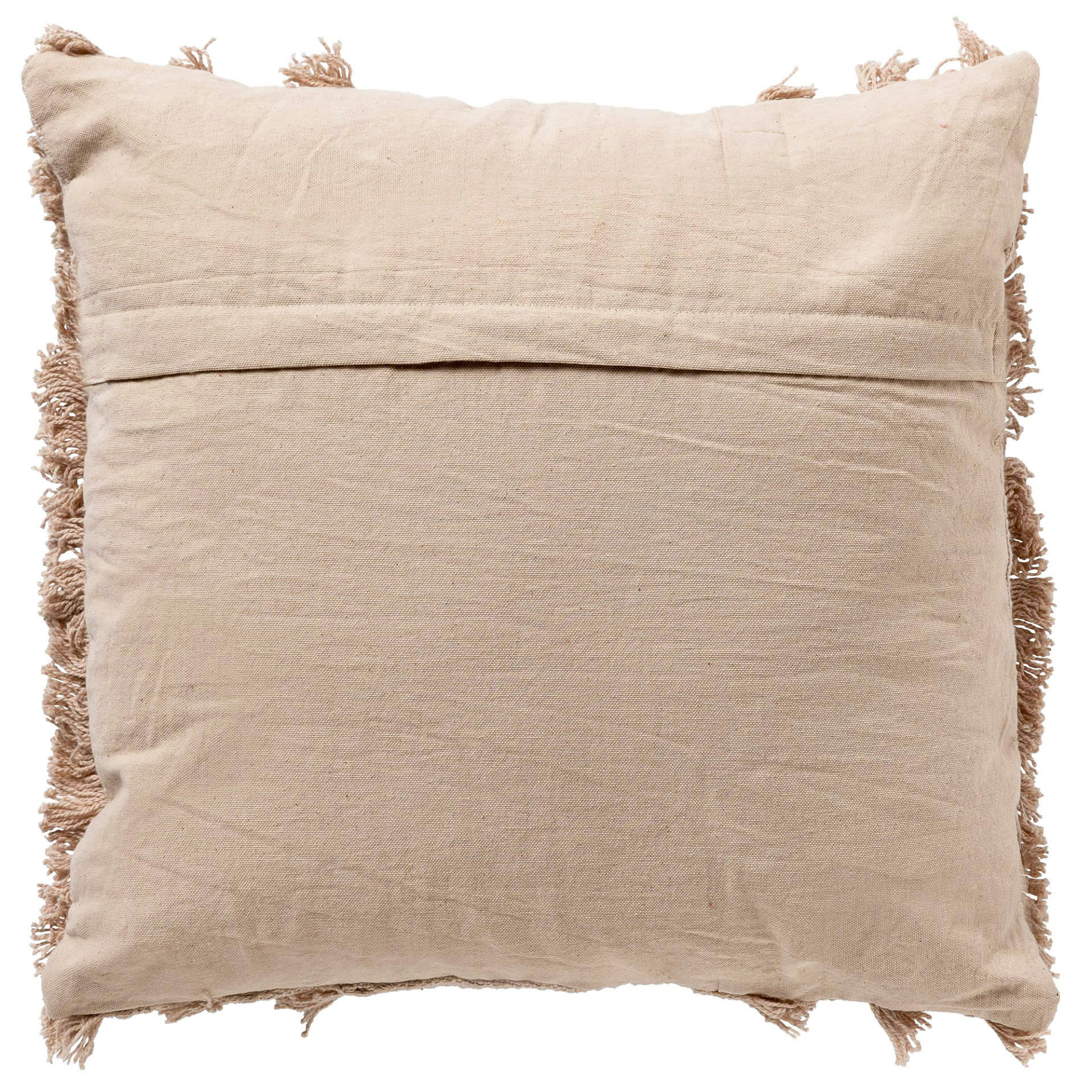 Fara - Coussin - beige en coton 45x45 cm uni