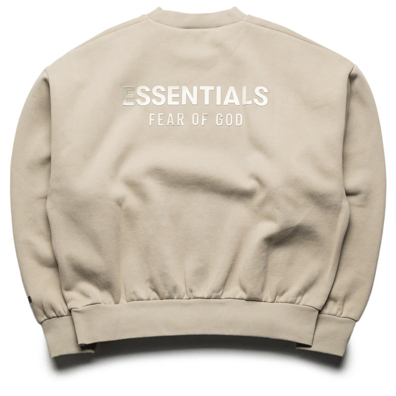 Fear Of God Essentials Classic Fit Fleece Crewneck - Abbey Stone