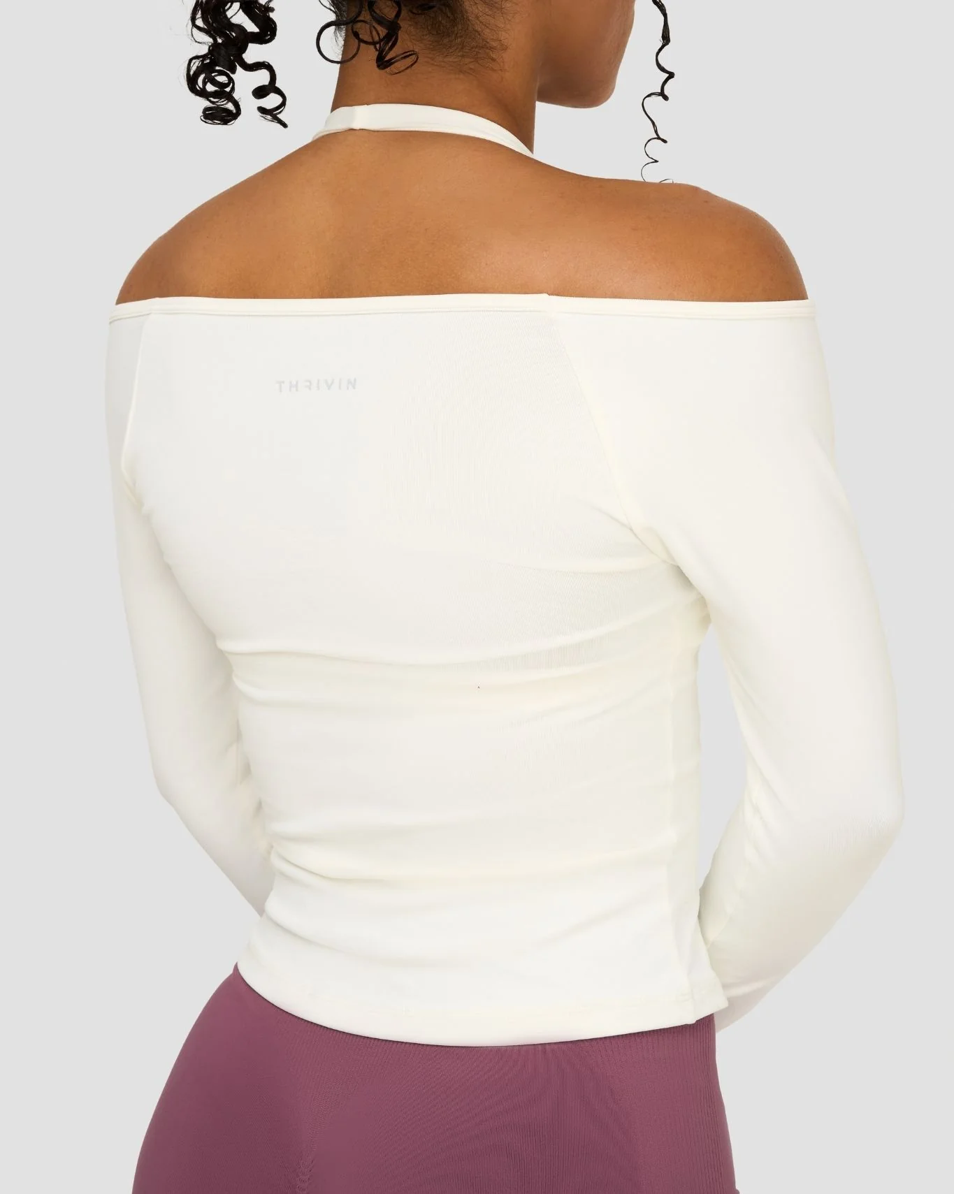 Elevate™ Sculpting Seamless V-Neck Top | Cream