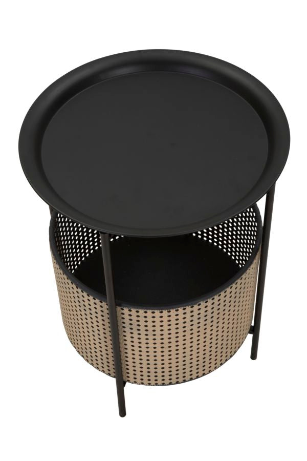 Mauro Ferretti Osaka Zwarte en beige metalen tafel