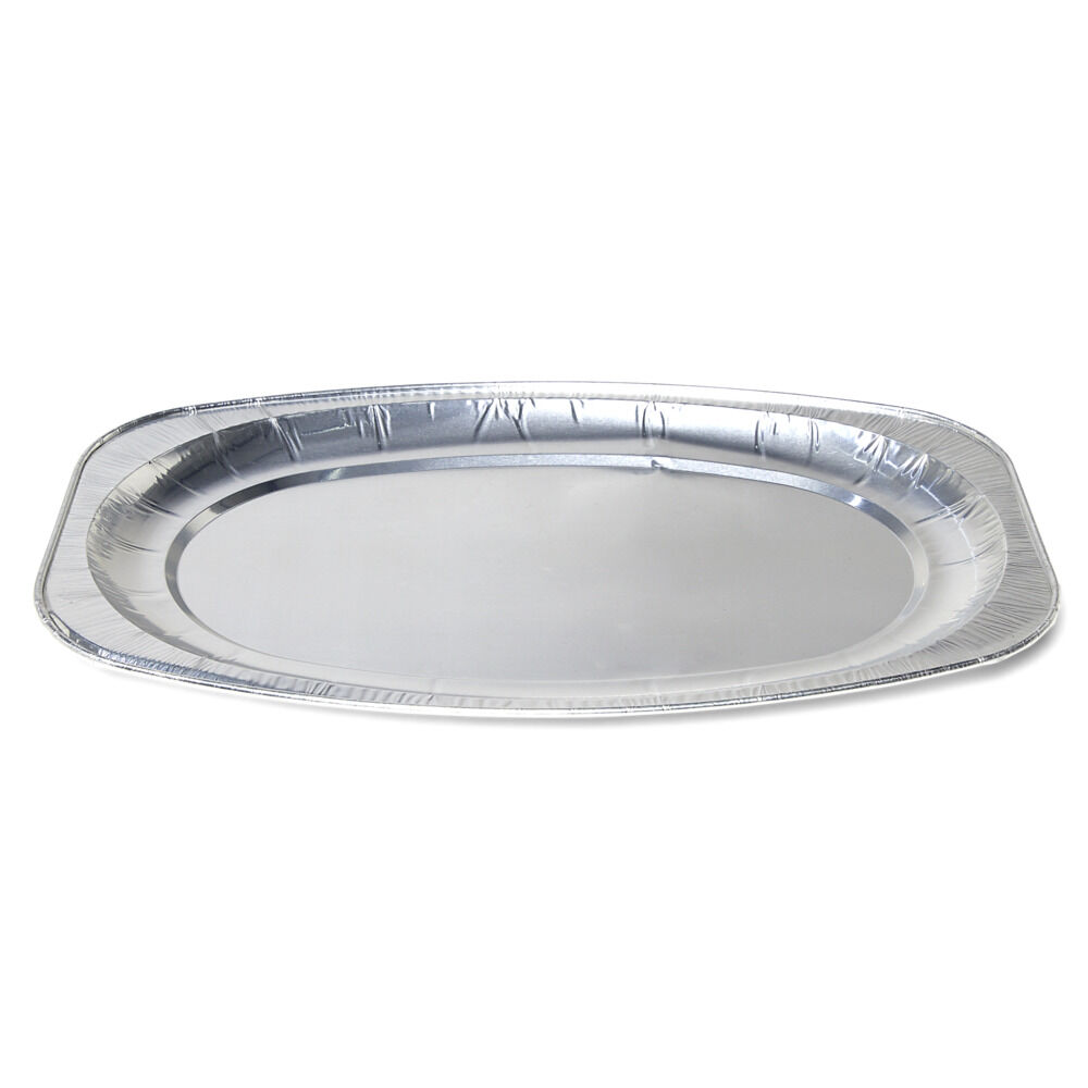 Plat à barbecue ovale aluminium x5 L43x29xH2,5cm