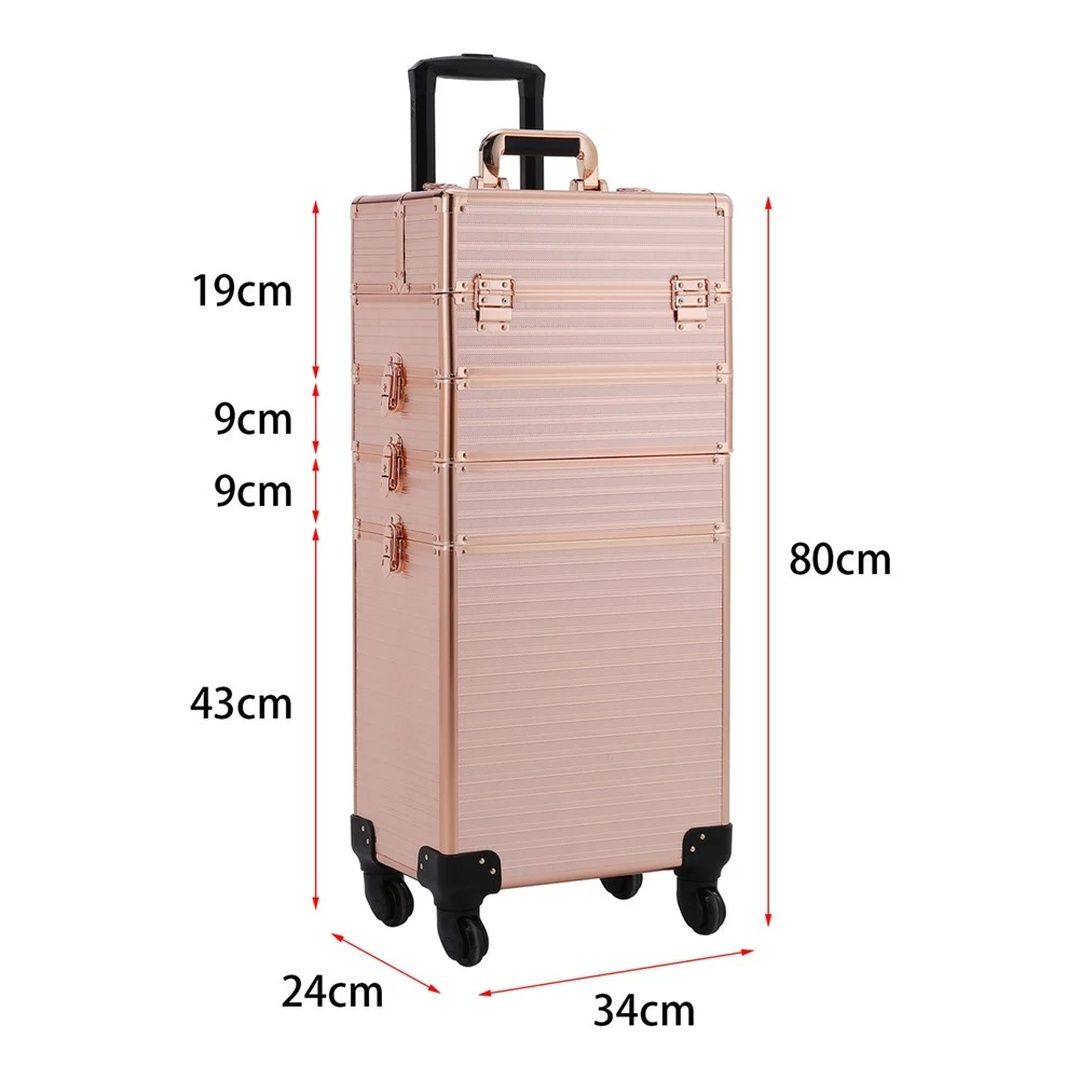 EONLION Makeup Beauty Cosmetic Case Trolley Box