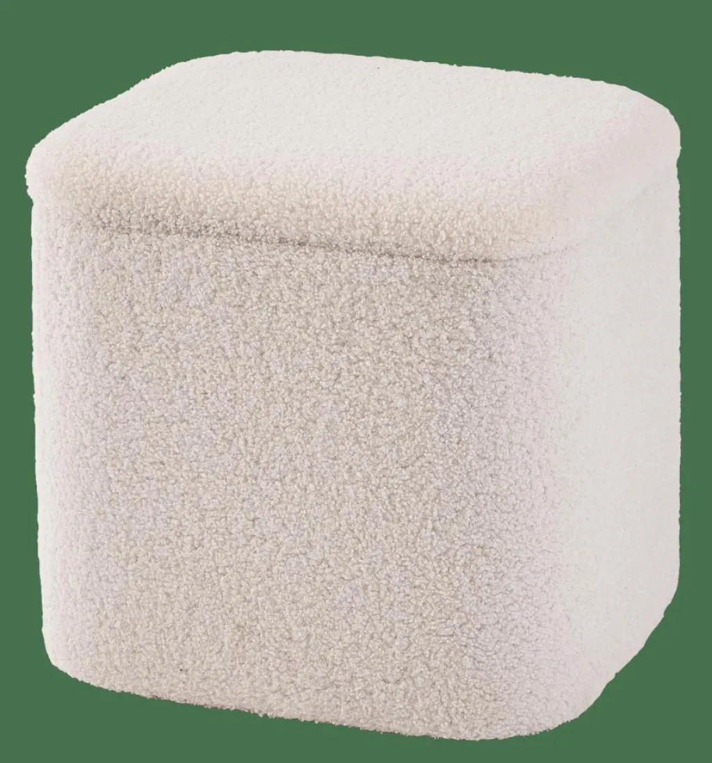 Poufs De Rangement^CASA LIAM Pouf Avec Rangement Blanc
