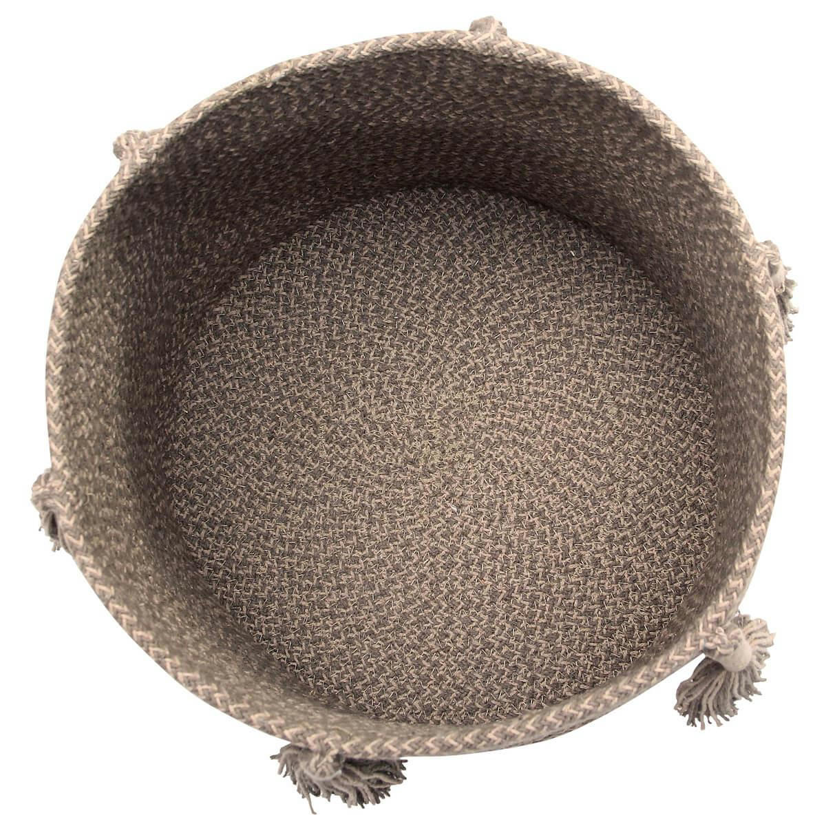 COTTON WOODS - Panier en coton Marron Ø30x30