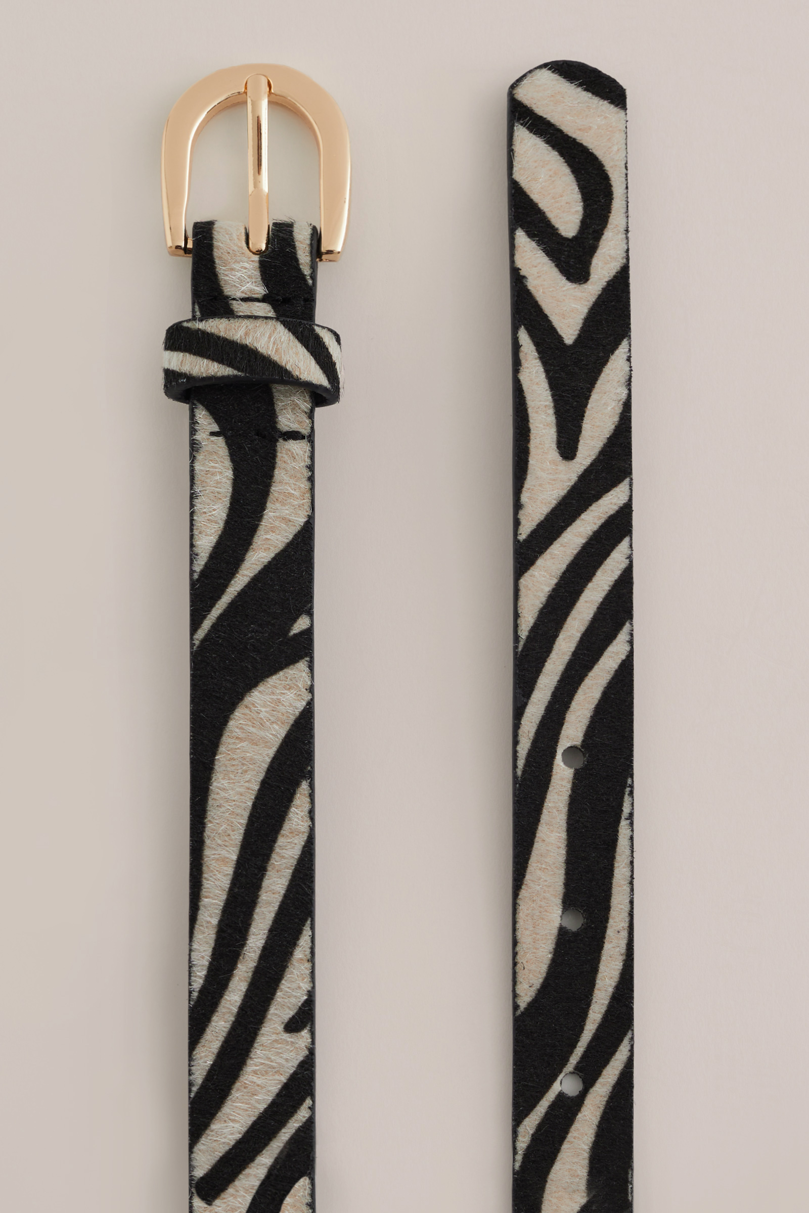 Meisjes riem met zebra print