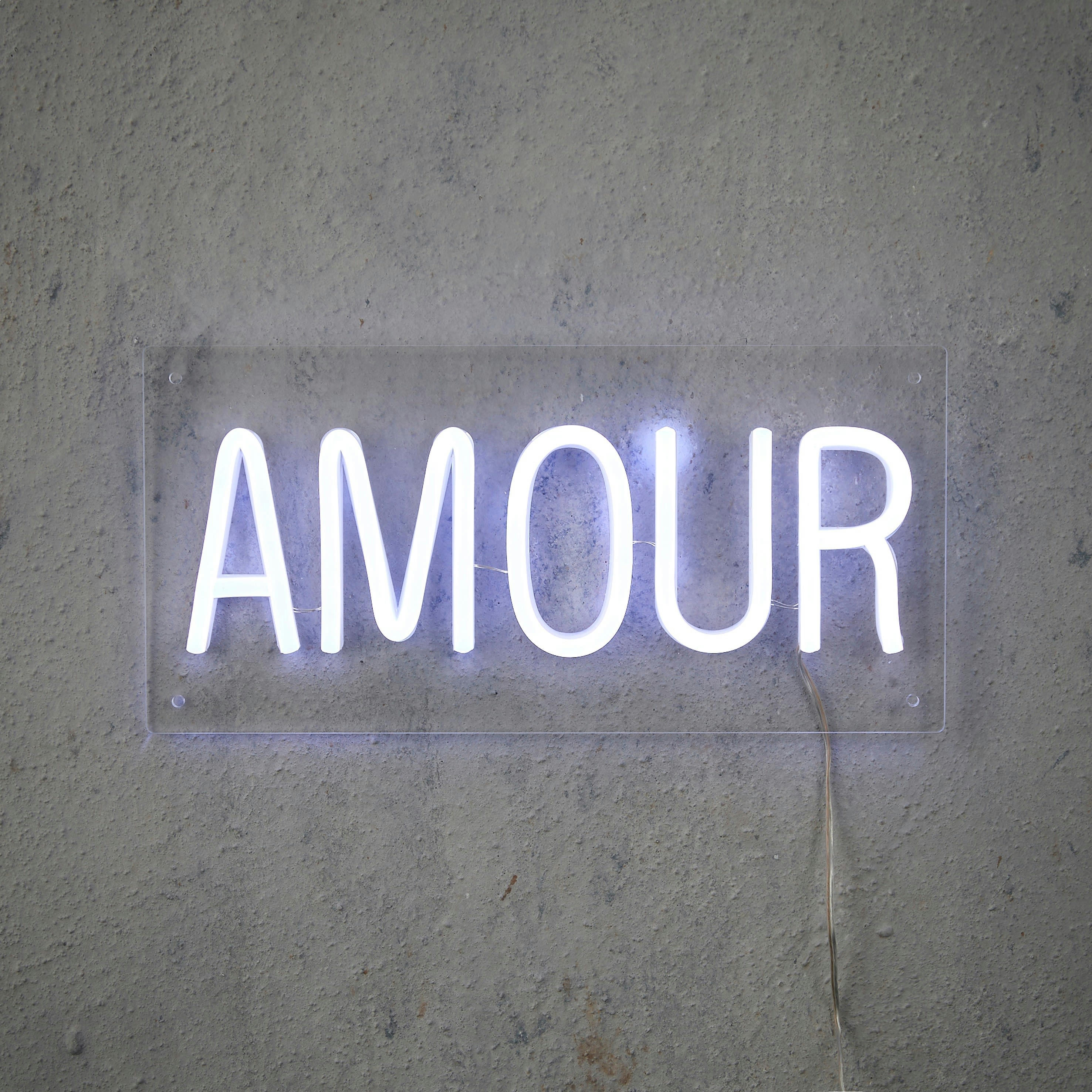 - Éclairage néon amour blanc 216 LED