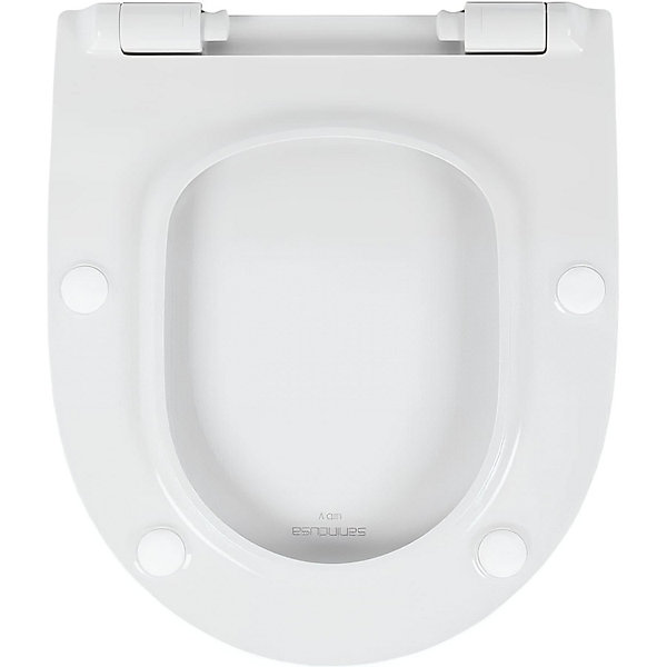 Abattant WC pour WC SANINDUSA UrbY easyclip slow close frein de chute blanc et chrome (non universel)