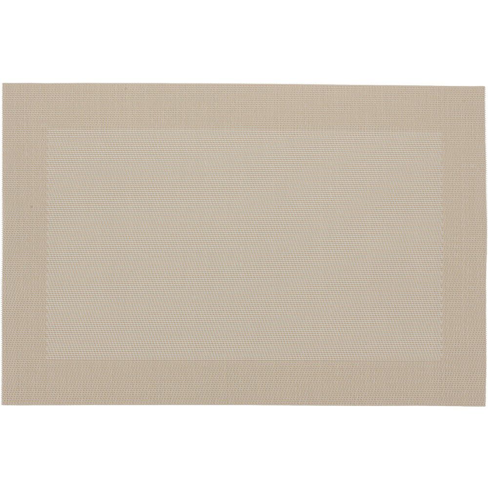 Set de table rectangulaire pvc beige