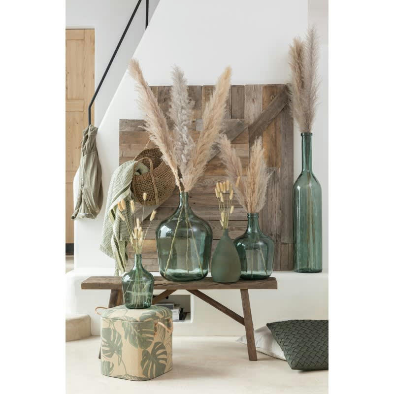 CANCUN - Vase verre vert H100cm