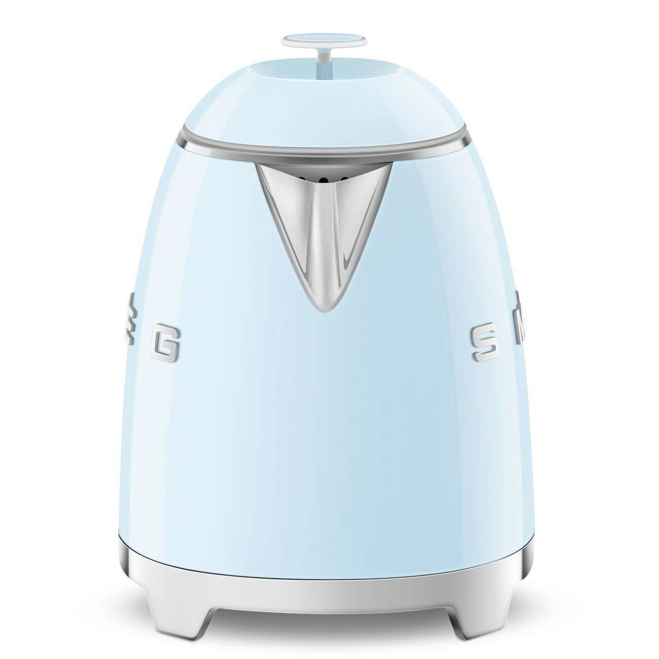 Smeg Retro Style Electric Mini Kettle with Cordless Base, Light Blue, 0.8-L
