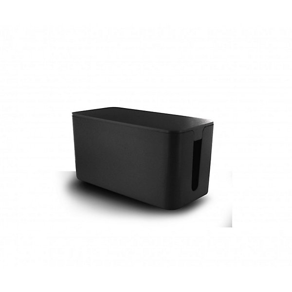 Coffret de rangement câbles et multiprises taille moyenne noir