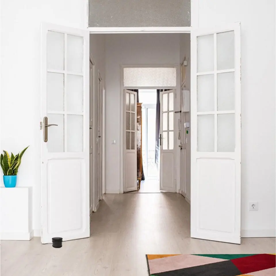 Benson Deurstopper - zwart-mat - D9 cm - 1,1 kg