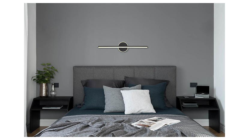 Kinkiet Pepe LED metalowy czarny