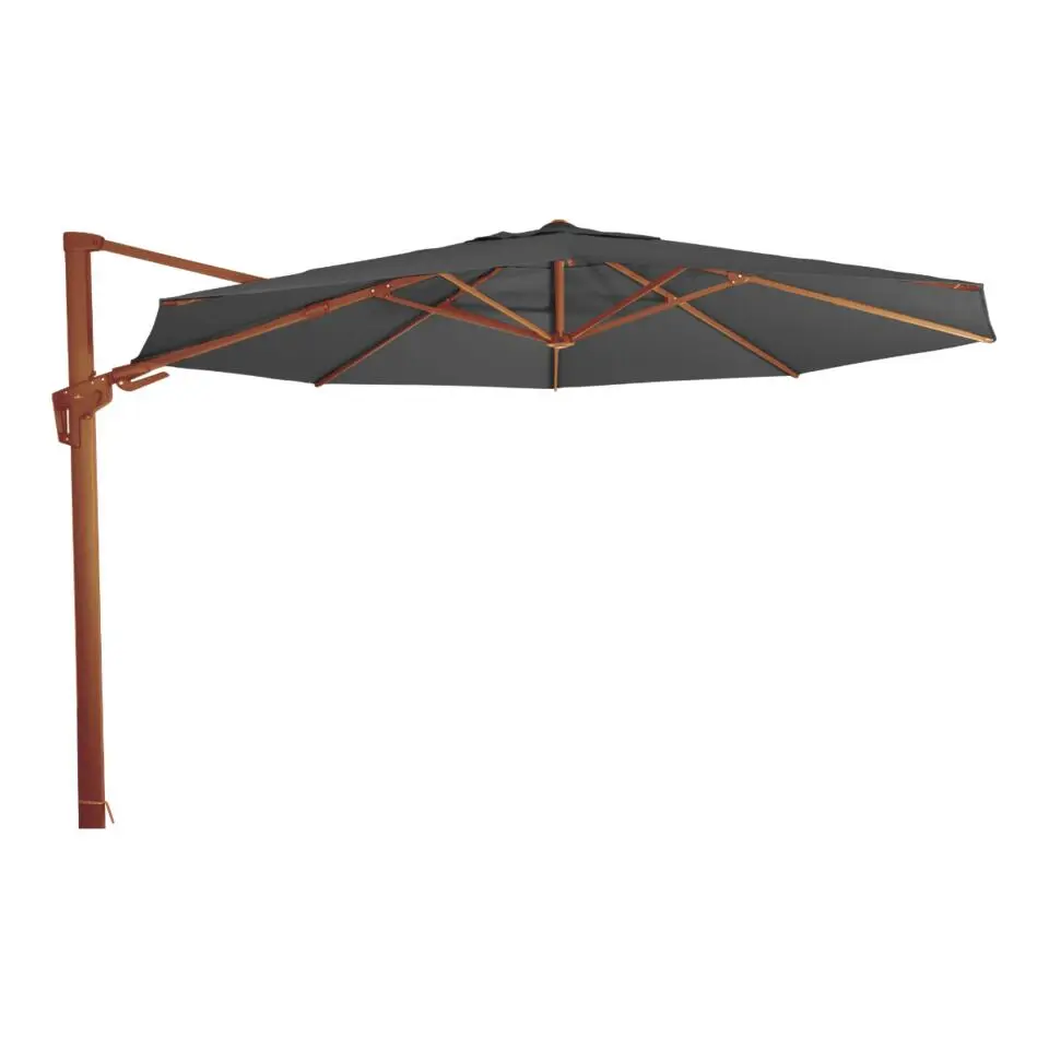 Les - Zweefparasol VirgoFlex houtlook &Oslash;3,5mtr - grijs