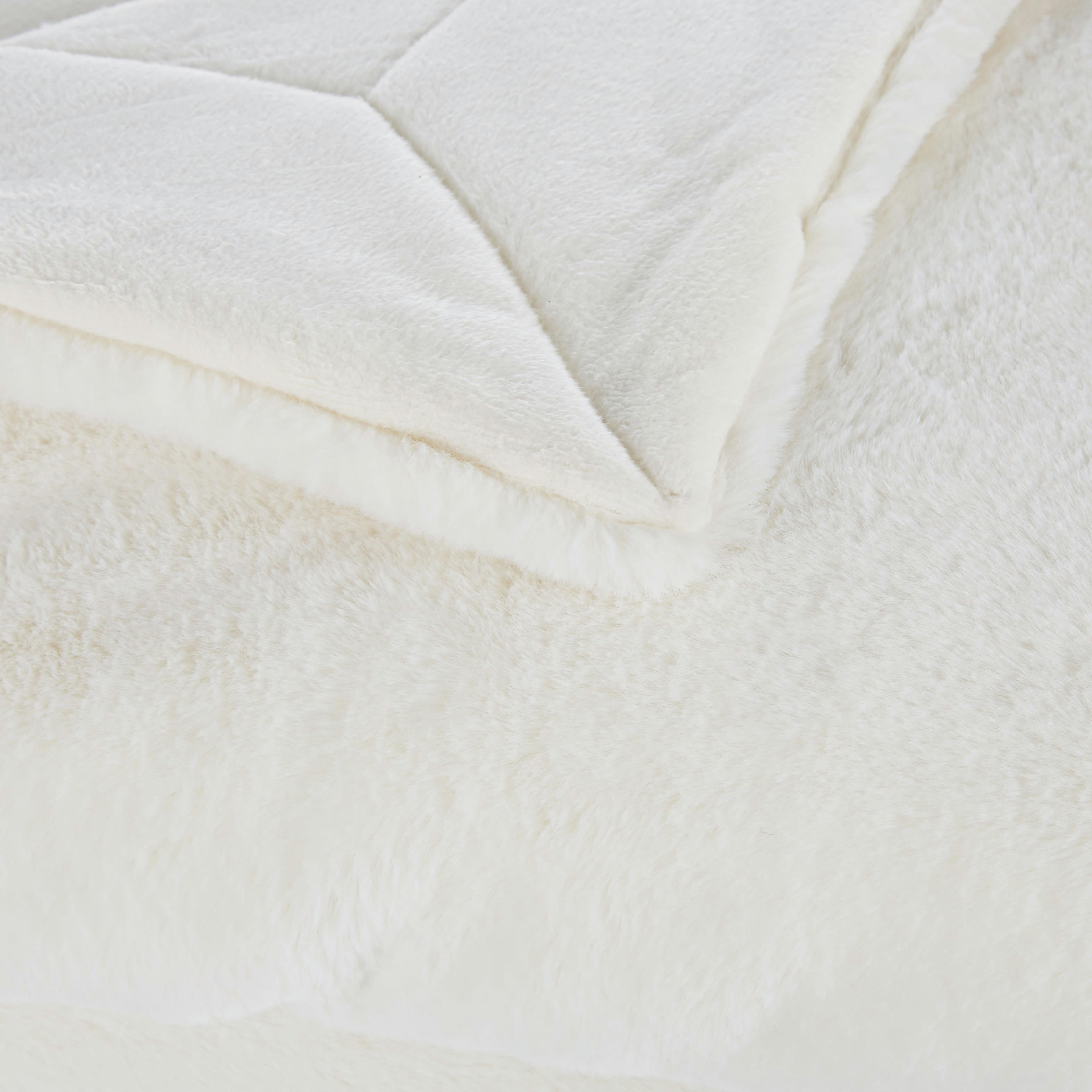 SOHO - Plaid blanc 180x150