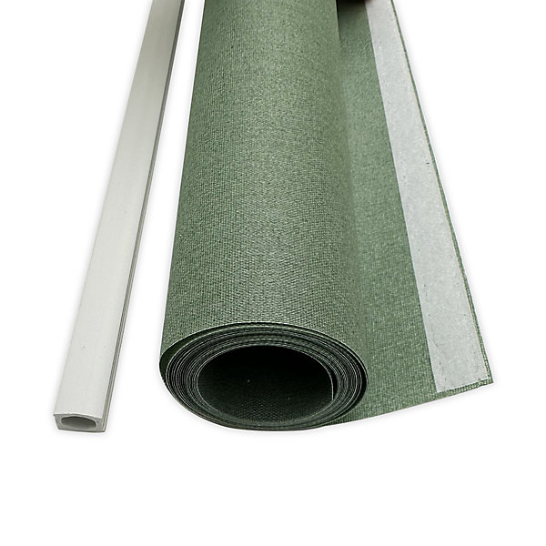 Panneau japonais occultant uni vert kaki l.45 x H.260cm Madeco