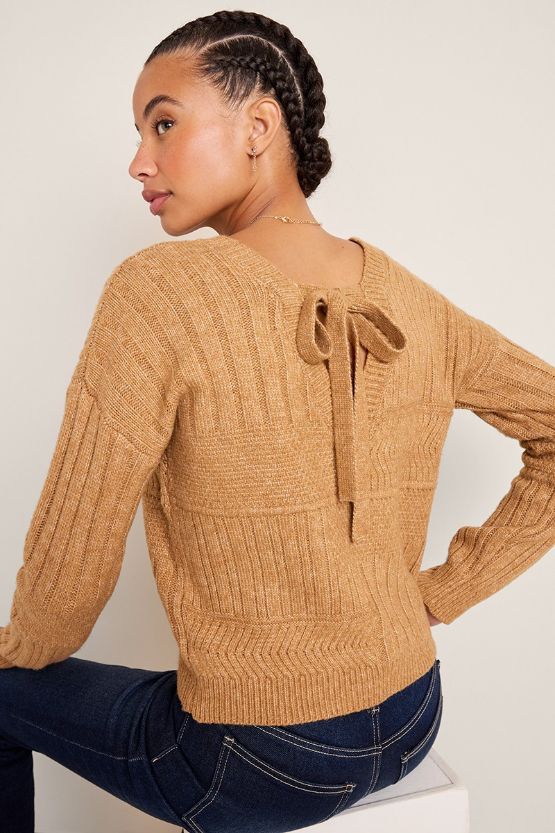Olivia Tie Back Sweater