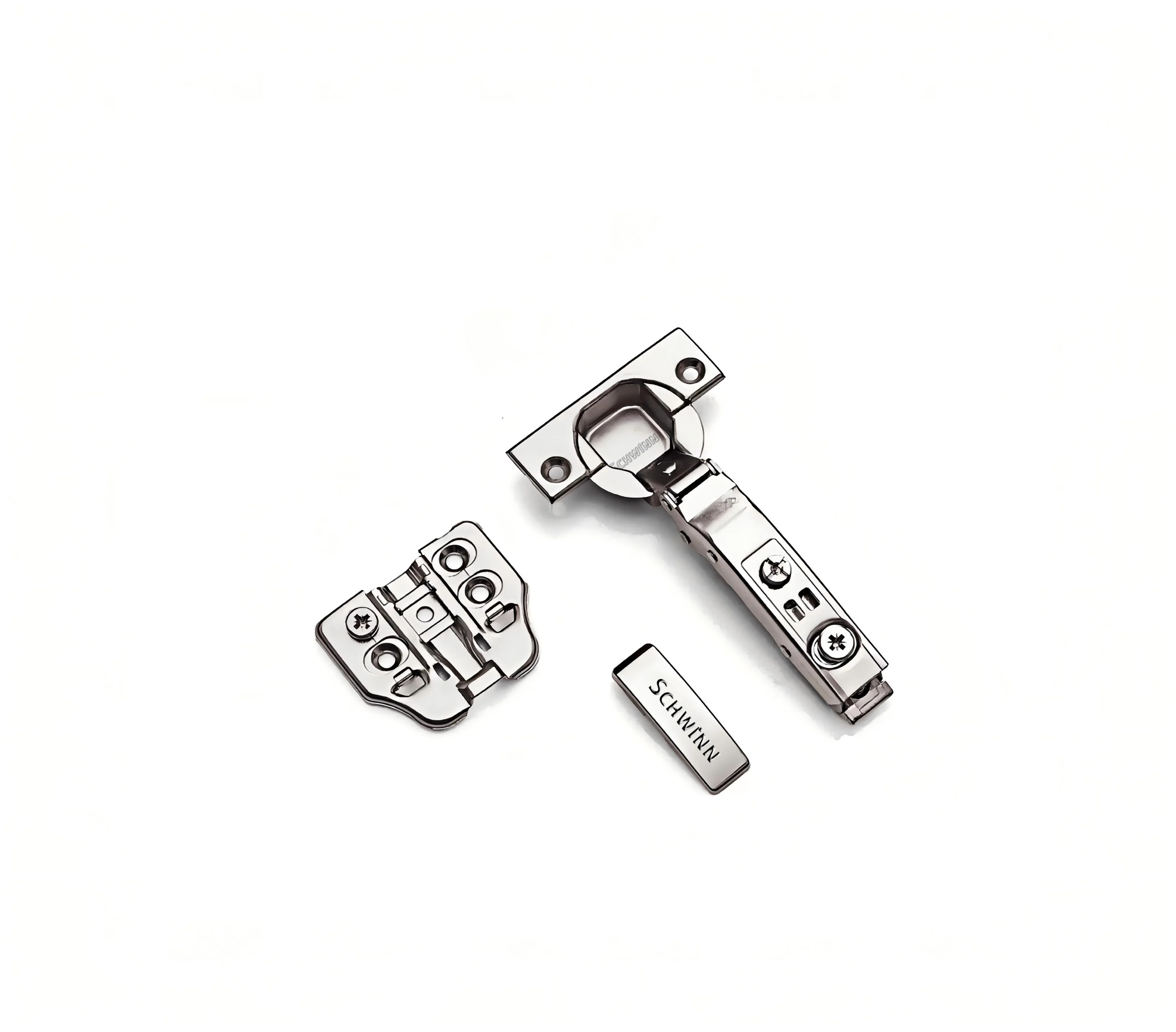 Zawias meblowy Schwinn 105 stopni 3D cichy domyk clip on4 szt.