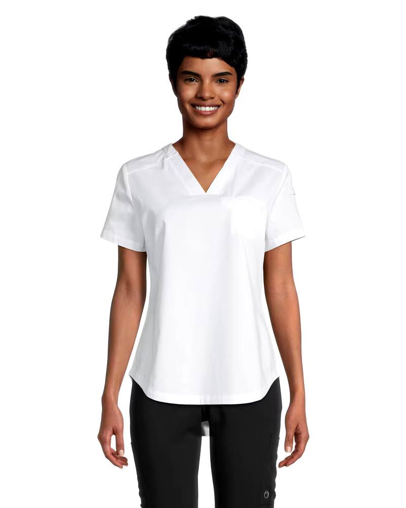 HEALTH PRO Women's 1 Pocket Tuck V-Neck Scrub Top