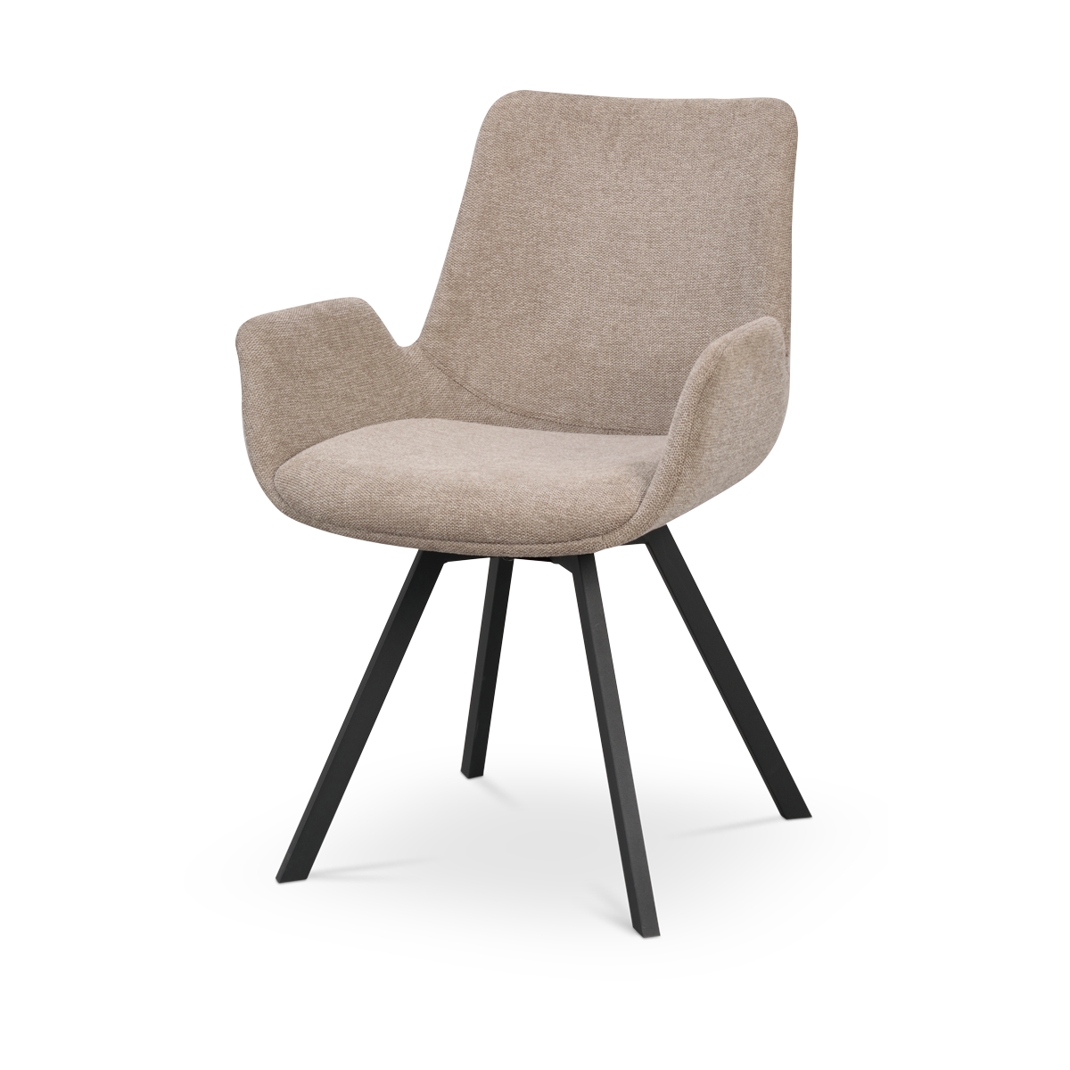 Rowico Home Norwell Draaibare Eetkamerstoel Beige - Met Armleuning