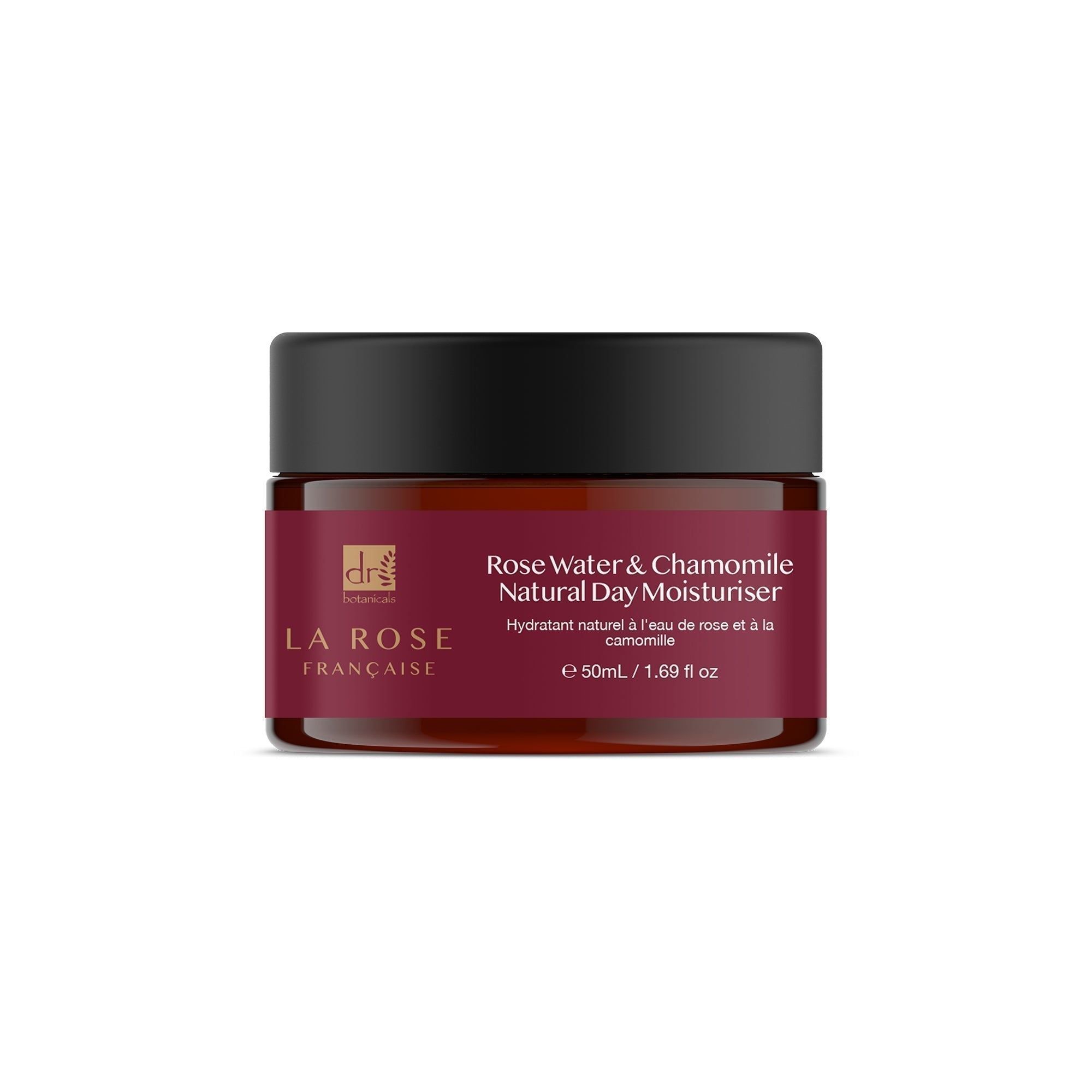 Dr. Botanicals La Rose Francaise Anti-Ageing Day Moisturiser 50ml for Hydration and Brightening