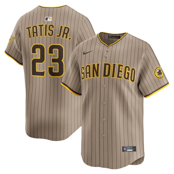 Fernando Tatis Jr. San Diego Padres Nike Alternate Limited Player Jersey - Khaki/White