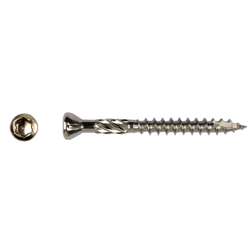 Vis à bois dur double filet 5 x 60 mm 195 pièces
