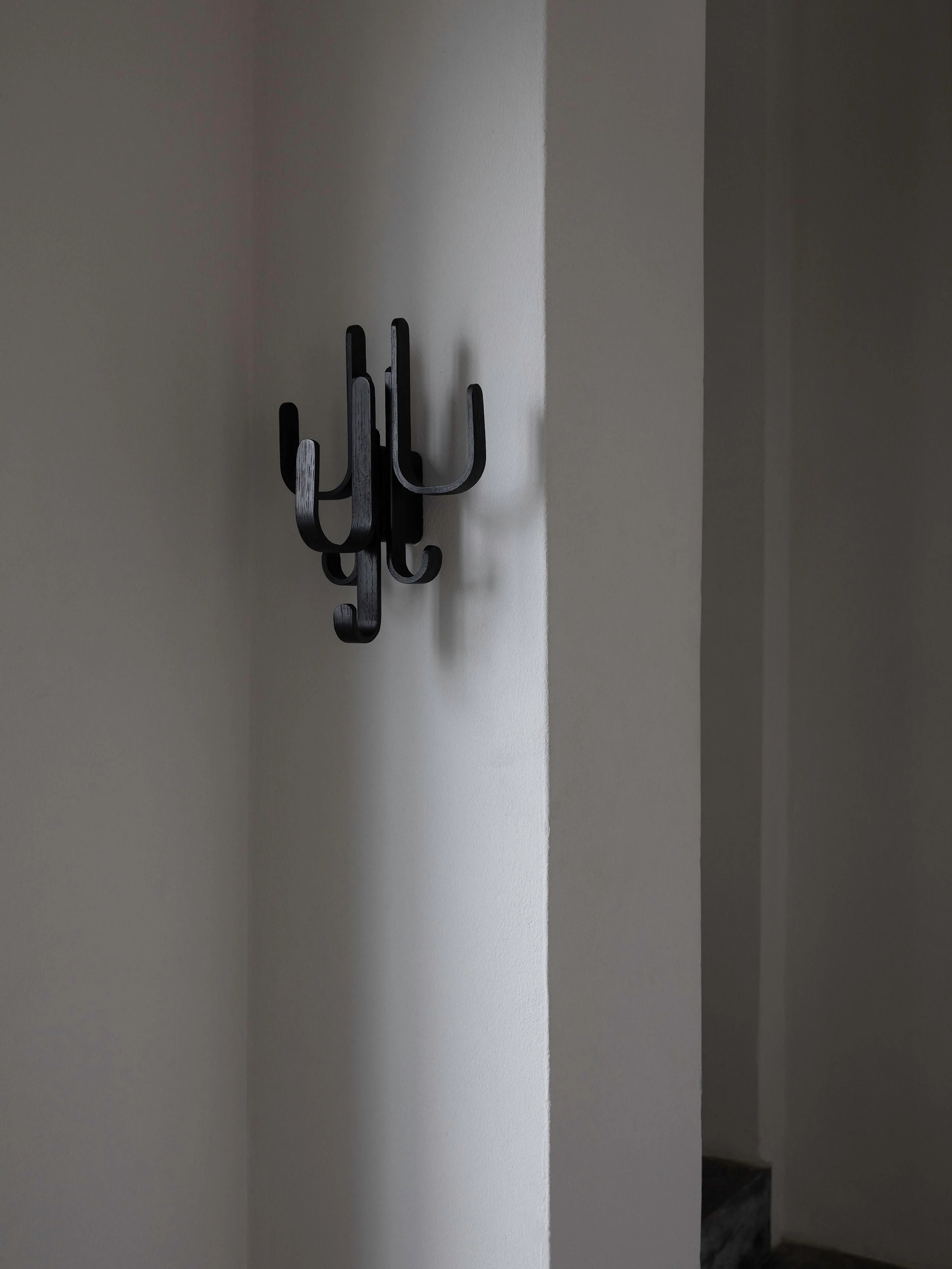 Wandgarderobe Woody aus Eichenholz