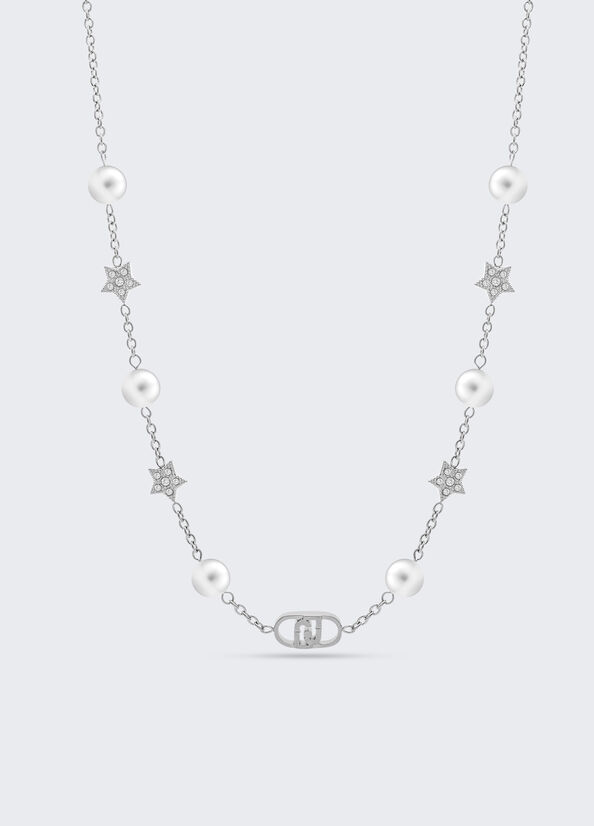 Girocollo con perle sintetiche