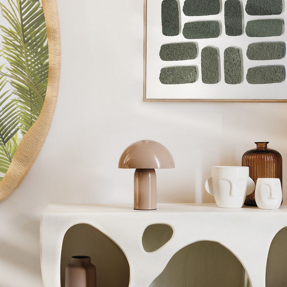 Lampa LITO beżowa 20x24,5 cm